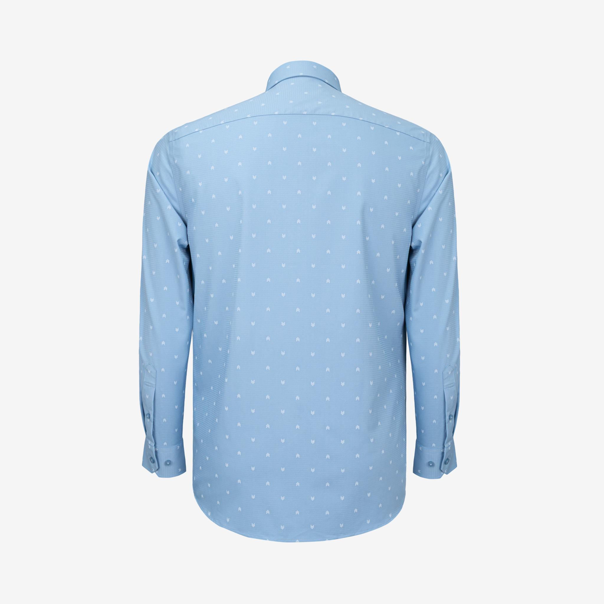 Áo sơ mi nam KHATOCO Tailor Fit dài tay A1MD538T1-CNIN770-2704-D