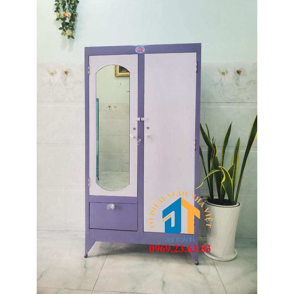 Tủ sắt quần áo giá rẻ ngang 0.9m cao 1m8