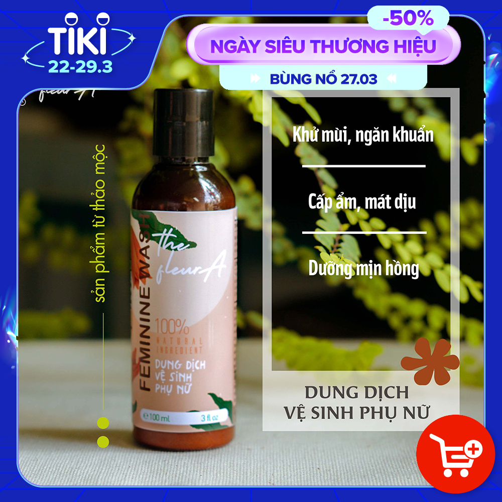 Dung Dịch Vệ Sinh Phụ Nữ The FleurA Kháng Khuẩn Giảm Viêm Ngứa Khử Mùi Hư