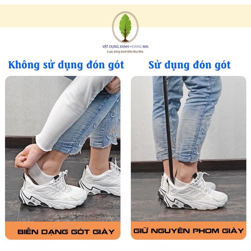 Đón Gót Giày Bằng Gỗ Nguyên Khối Họa Tiết Khảm Trai Cao Cấp Đủ Size - Cho giày Nam &amp; Nữ