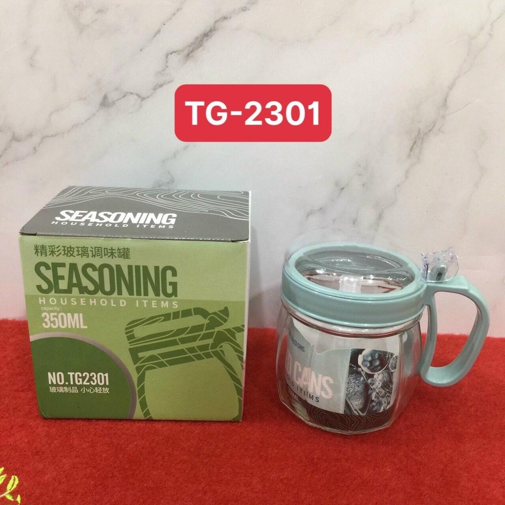 Bộ 1 hũ đựng gia vị thủy tinh Seasoning cao cấp ( giao ngẫu nhiên )