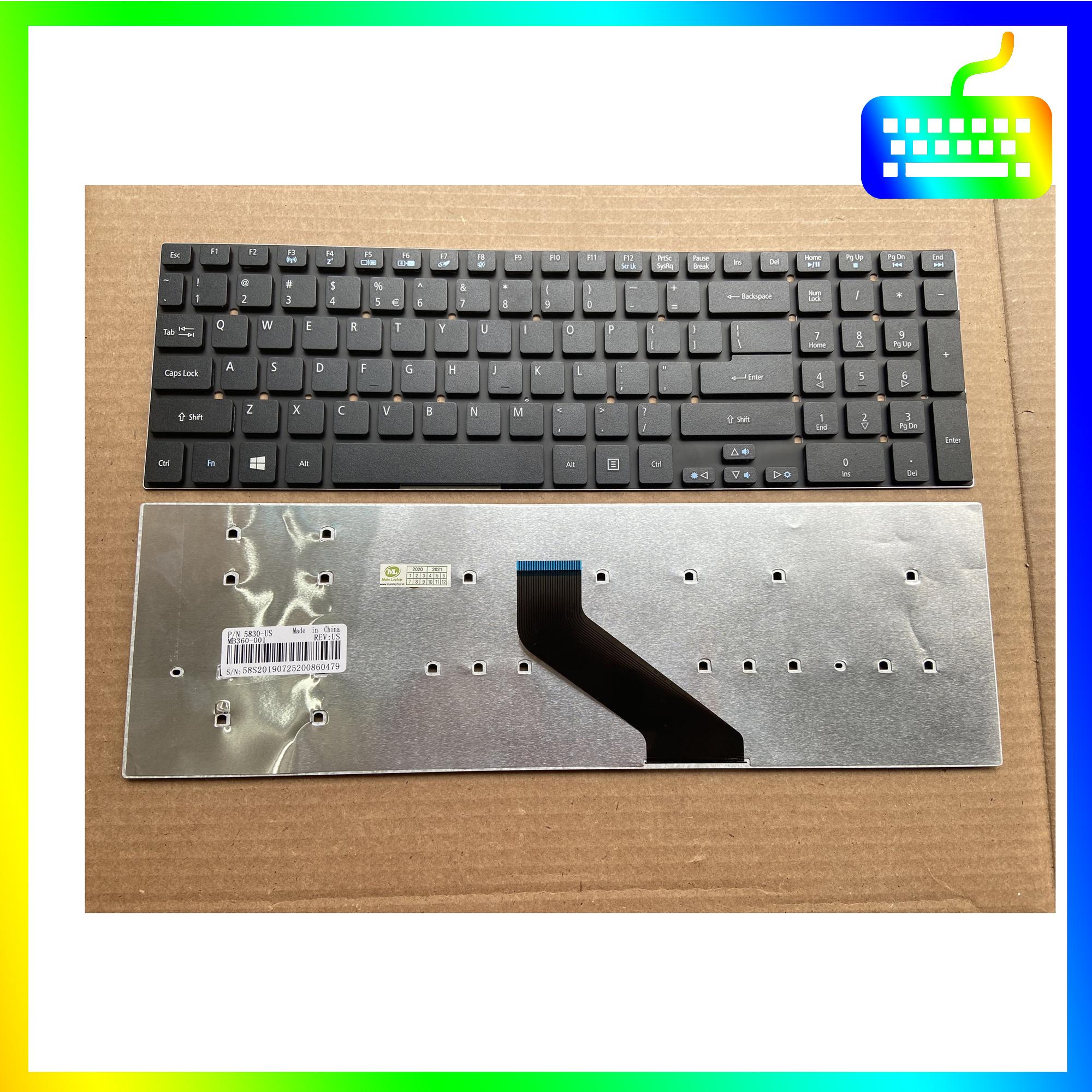 Bàn phím dành cho laptop Acer Aspire E5-571 E5-571G - Phím Zin - Hàng Chính Hãng