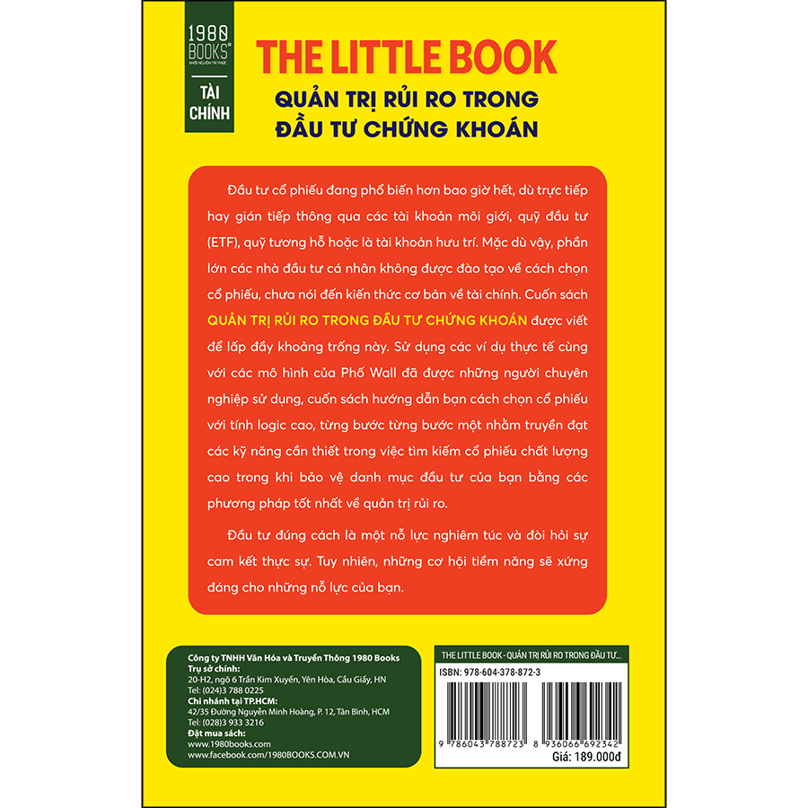 THE LITTLE BOOK - Quản Trị Rủi Ro Trong Đầu Tư Chứng Khoán