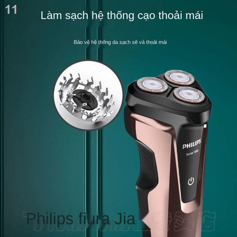 Máy cạo râu Philips Series 1000, S1060, cạo khô và ướt - BẢO HÀNH 2 NĂM