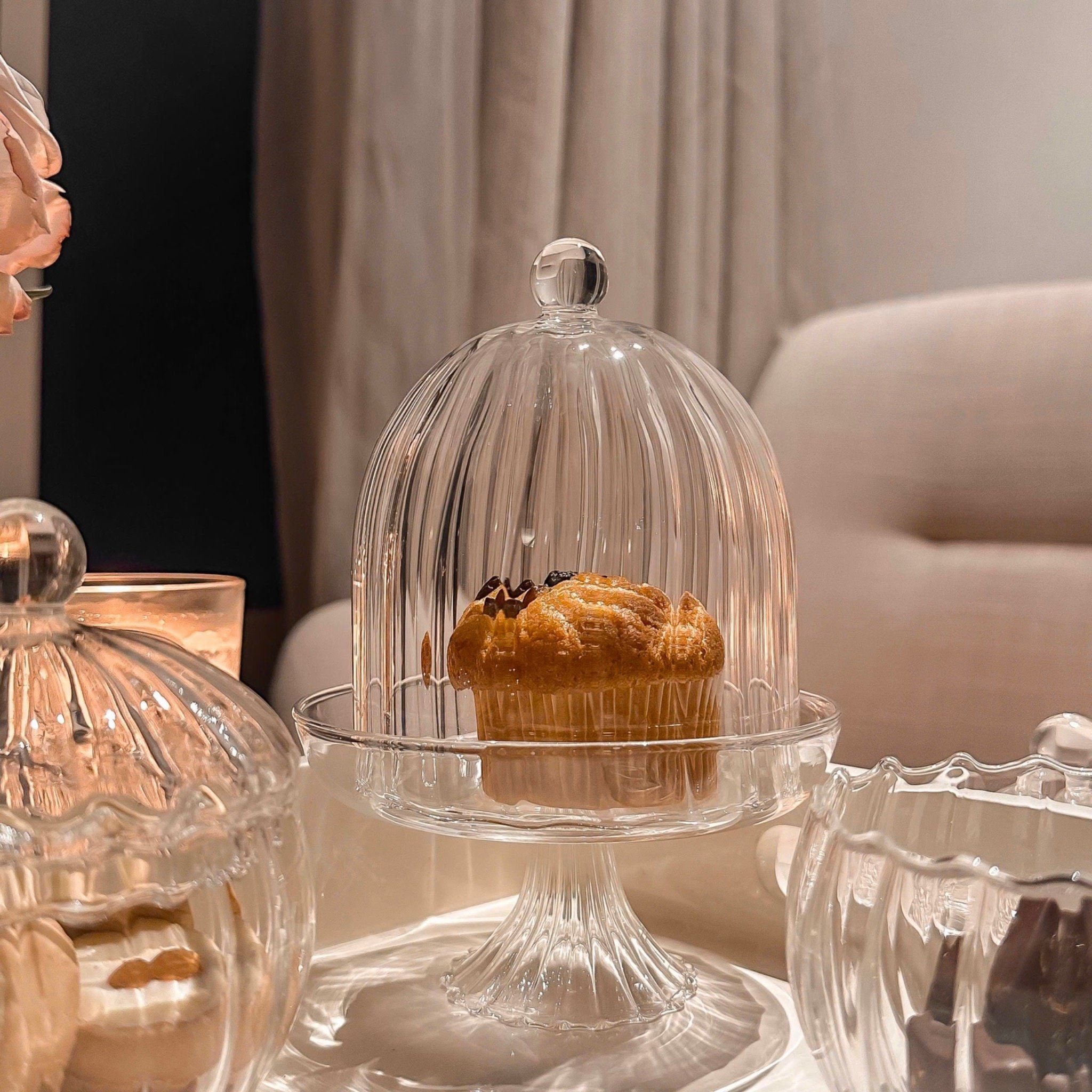 Đĩa chân đế có nắp IVV Sahara 12.5cm hàng chính hãng