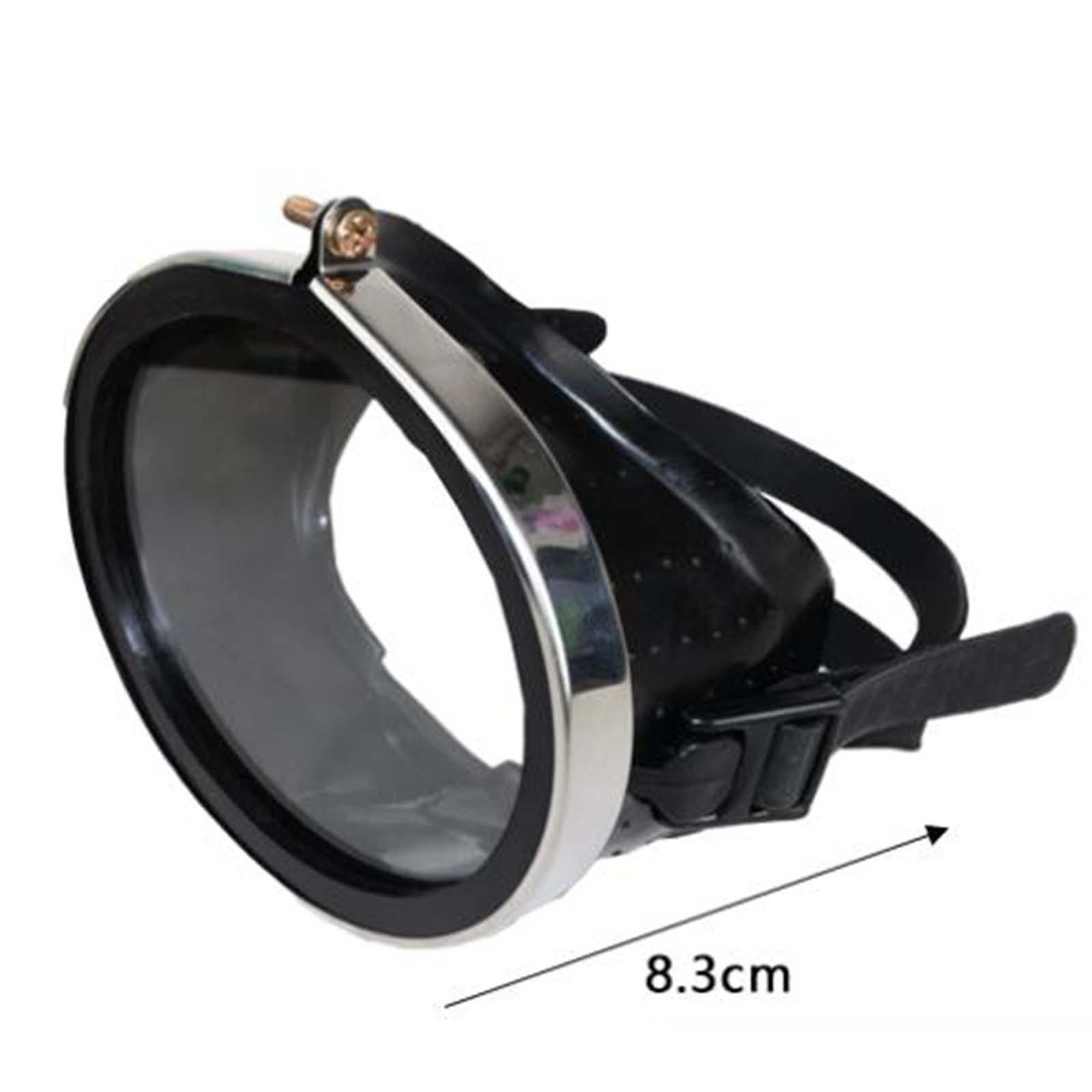 Classic Oval Dive Mask Silicone Comfort Fit Fog Free Large Tempered Glass Lens Snorkeling & Spearfishing Diving Goggles