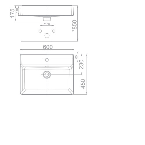 Chậu lavabo đặt bàn American WP-F420 Acacia E Supasleek