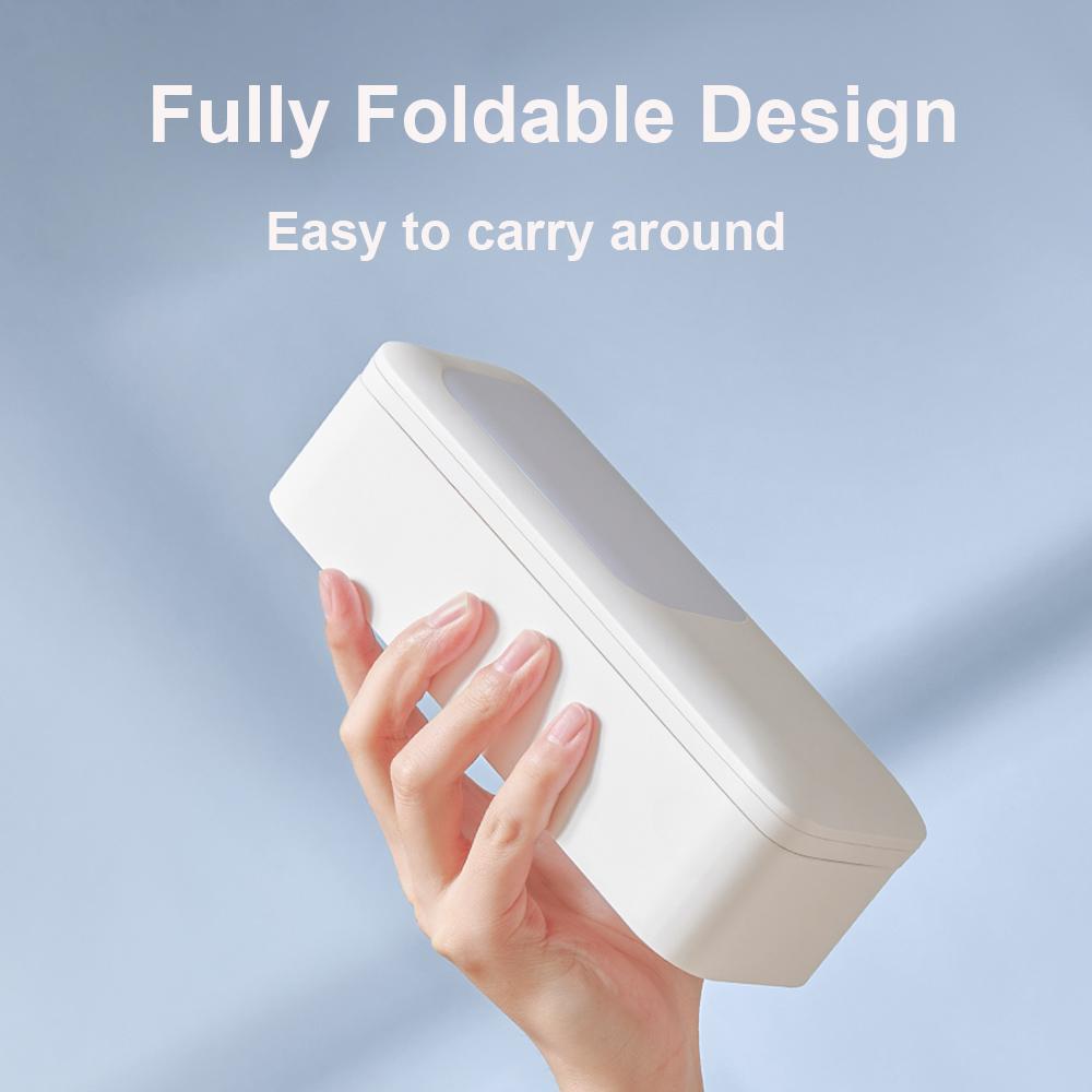 Portable Foldable Desktop Smartphone Stand Phone Bracket 130cm Max. Height with 360° Rotatable Phone Holder LED Fill-in