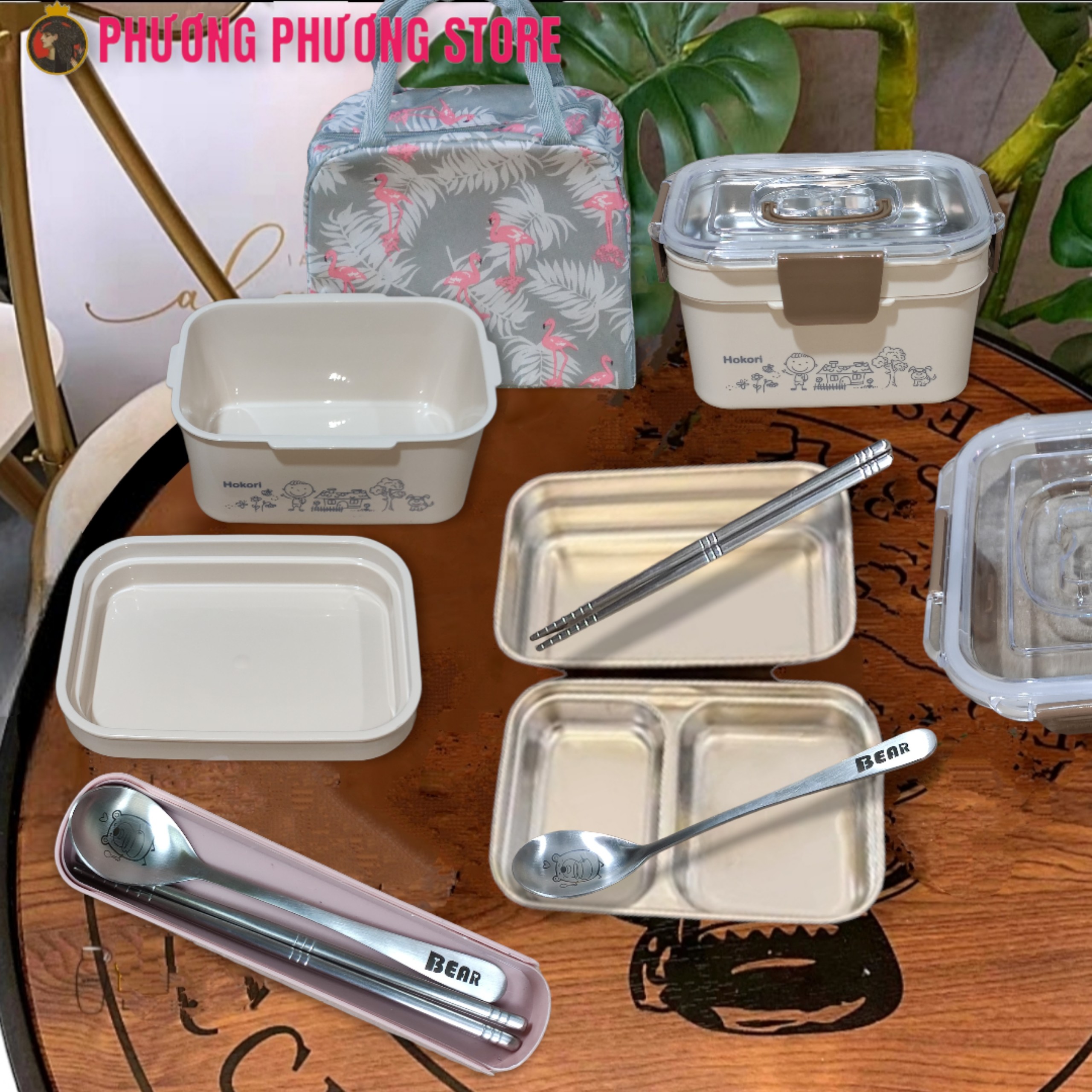 Cặp lồng inox 2.0L cao cấp / ca men 2 tầng 4 khay / đựng cơm thức ăn chia, thích hợp cho sinh viên nhân viên văn phòng xem kỹ mô tả