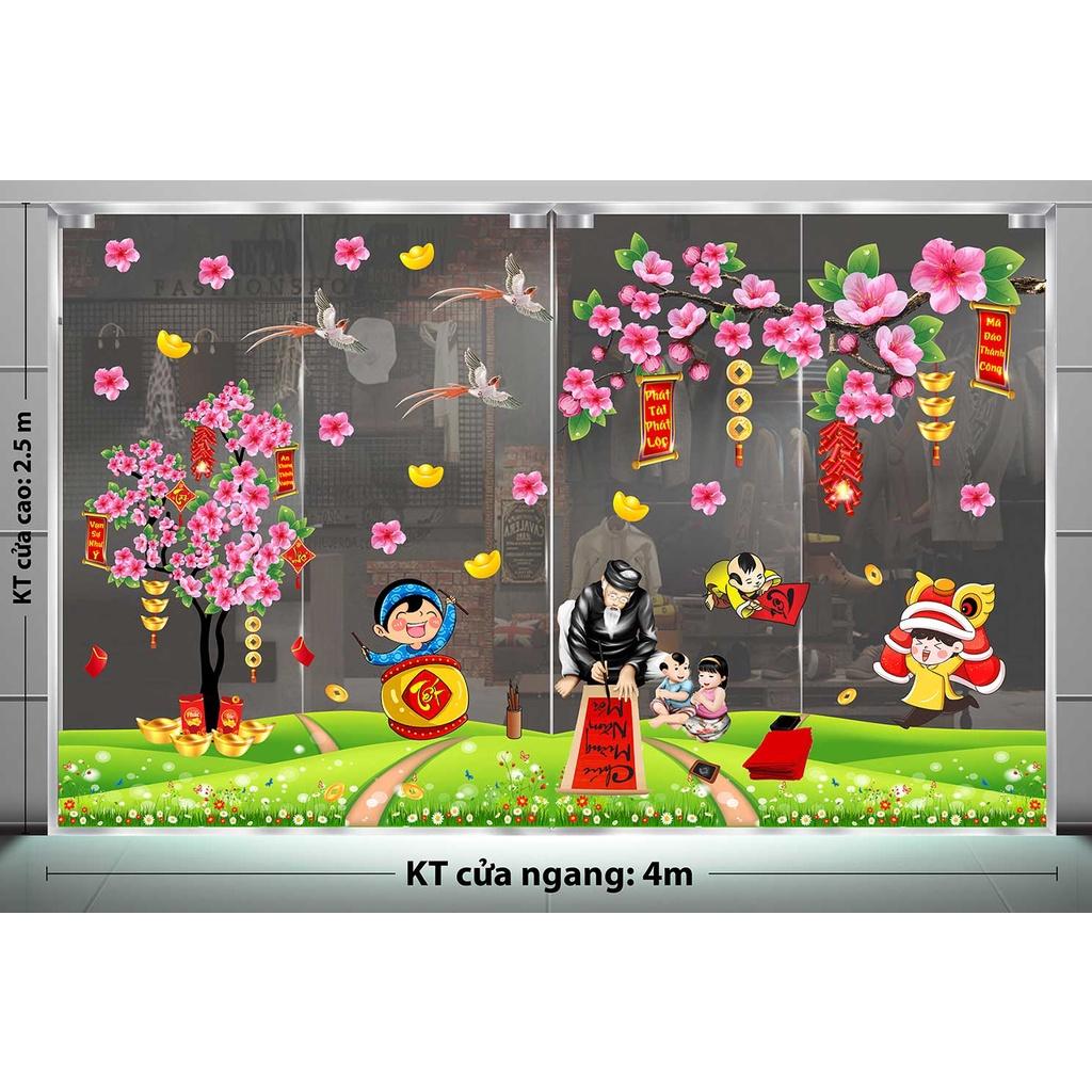 DECAL TRANG TRÍ TẾT 2023 COMBO SỐ 63