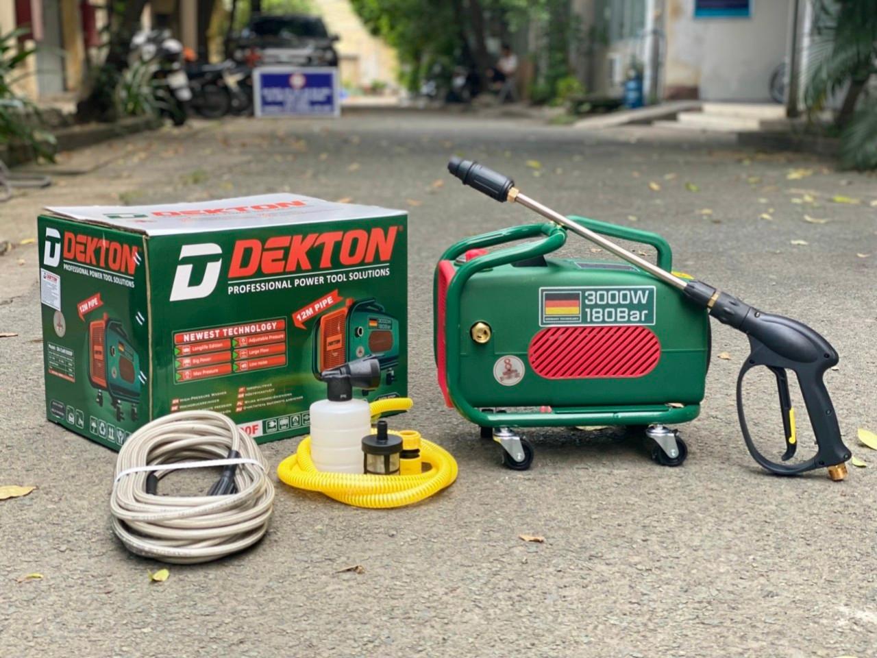 MÁY XỊT RỬA XE 3000w/180bar DEKTON DK-CWR3000F - HÀNG CHÍNH HÃNG
