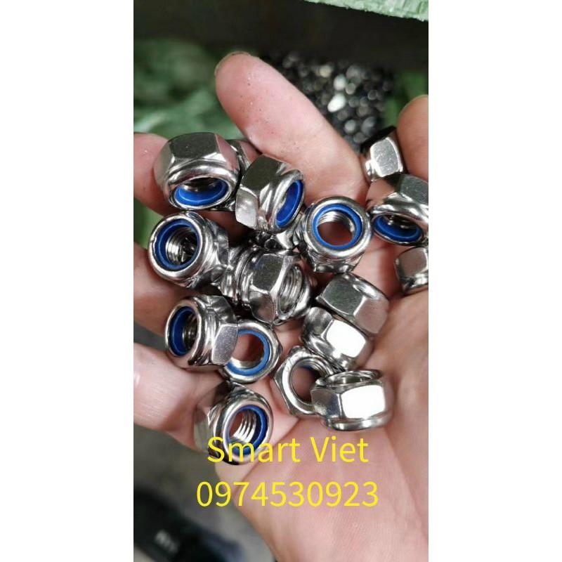 Ecu khóa inox M10-M12 Combo 50 chiếc