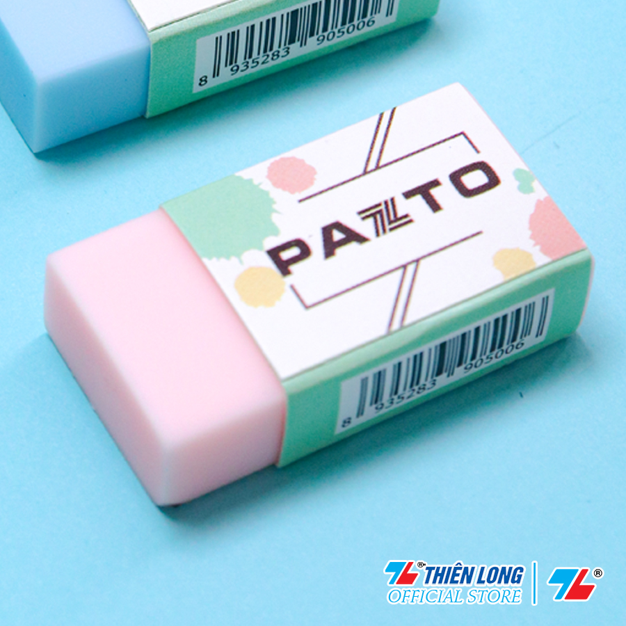 Gôm tẩy bút chì không mùi Pastel Pazto Thiên Long E-010 - Màu ngẫu nhiên - combo 10