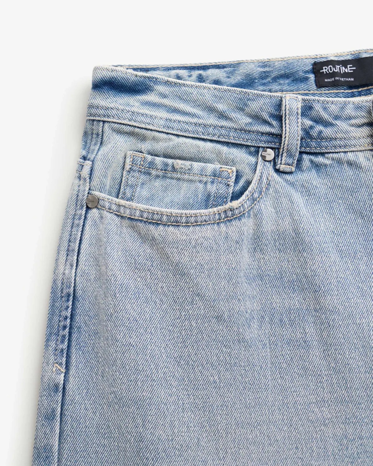 Quần jean nam nhãn point Form Baggy - ROUTINE 10F25DPA015