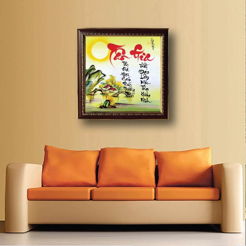 Tranh thư pháp tài lộc, quà tặng khai trương, tân gia