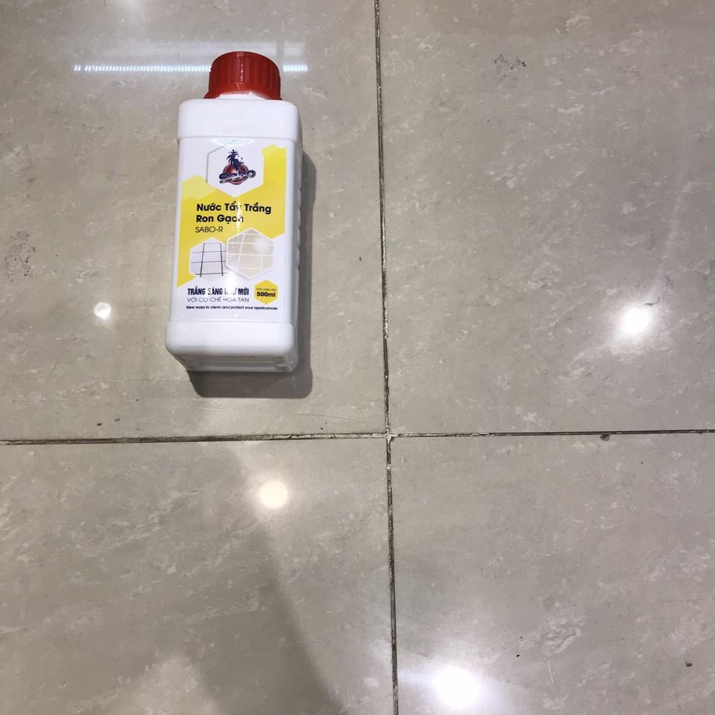 Nước tẩy trắng Ron gạch SABO-R, Tẩy trắng ron gạch ốp lát không làm mất màu men gạch