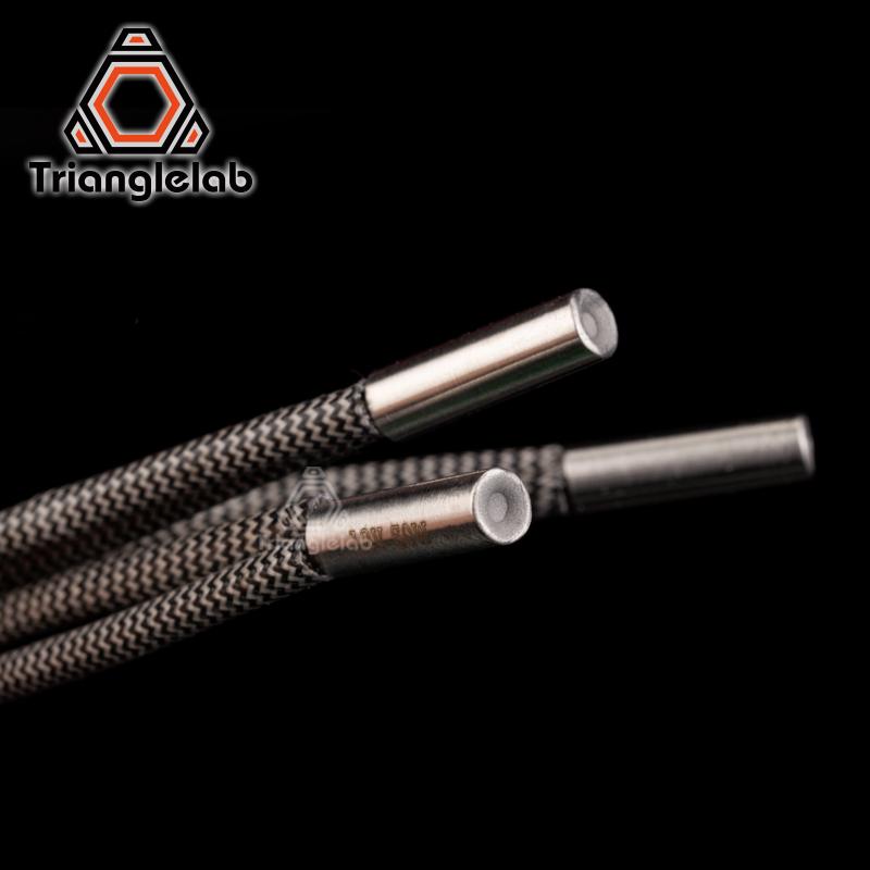 Máy in 3D Trianglelab 6*20 mm 12V / 24V 50W Hộp đựng nóng với cáp 100cm cho máy in 3D cho V6 Hotend Volcano MK8 MK9