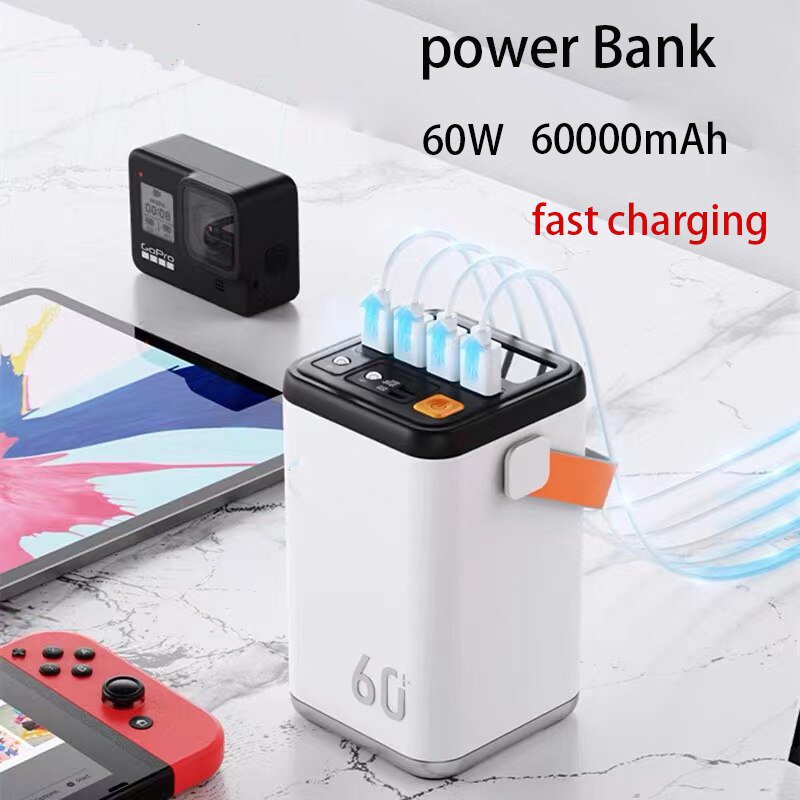 Trạm sạc dự phòng du lịch Portable Charger Powerbank 60.000mah External Battery For Phone