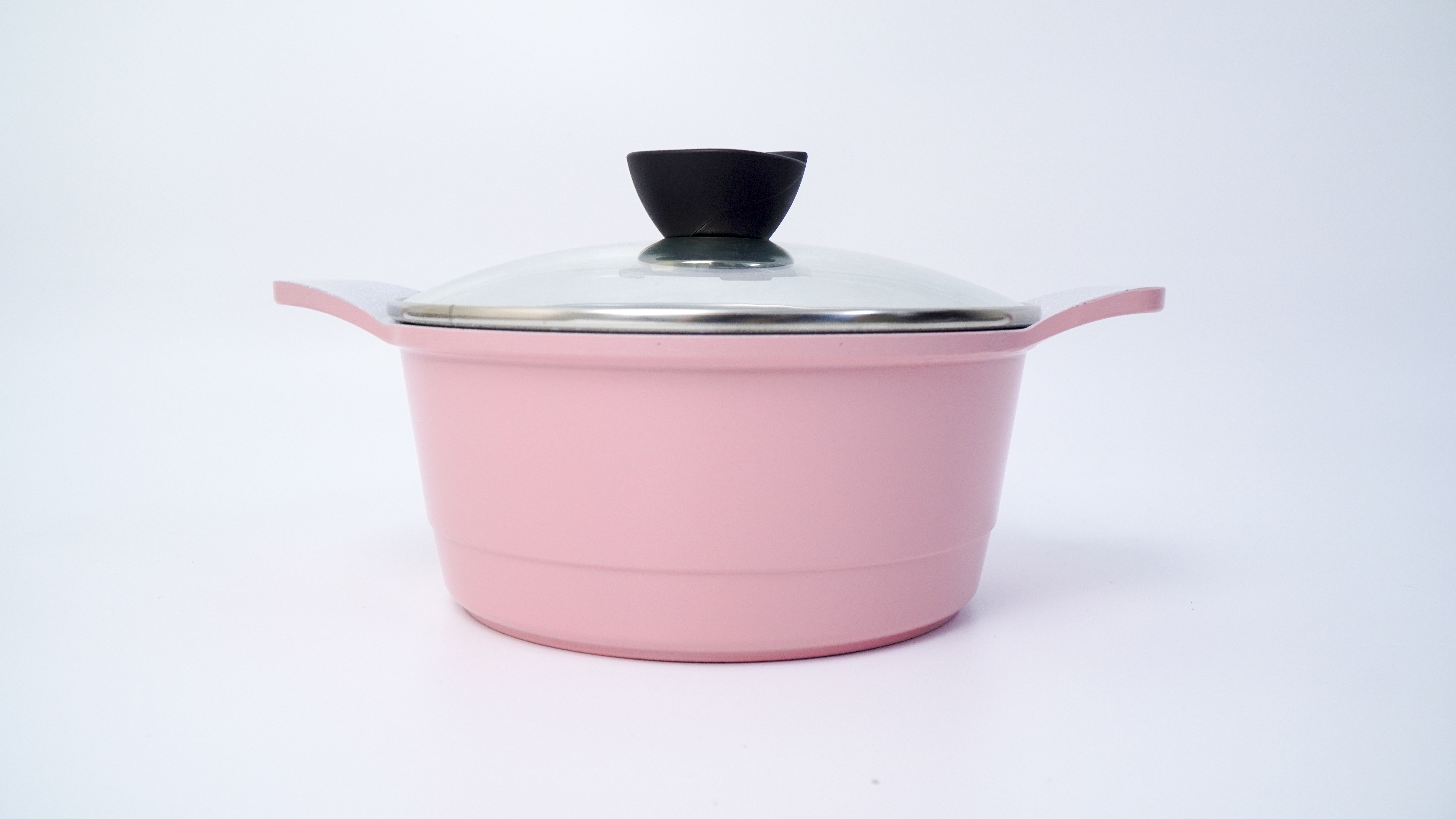 Nồi Orsay dáng nồi thông dụng size 20cm Hồng Pastel chống dính, vân đá, tráng sứ - nhập khẩu korea