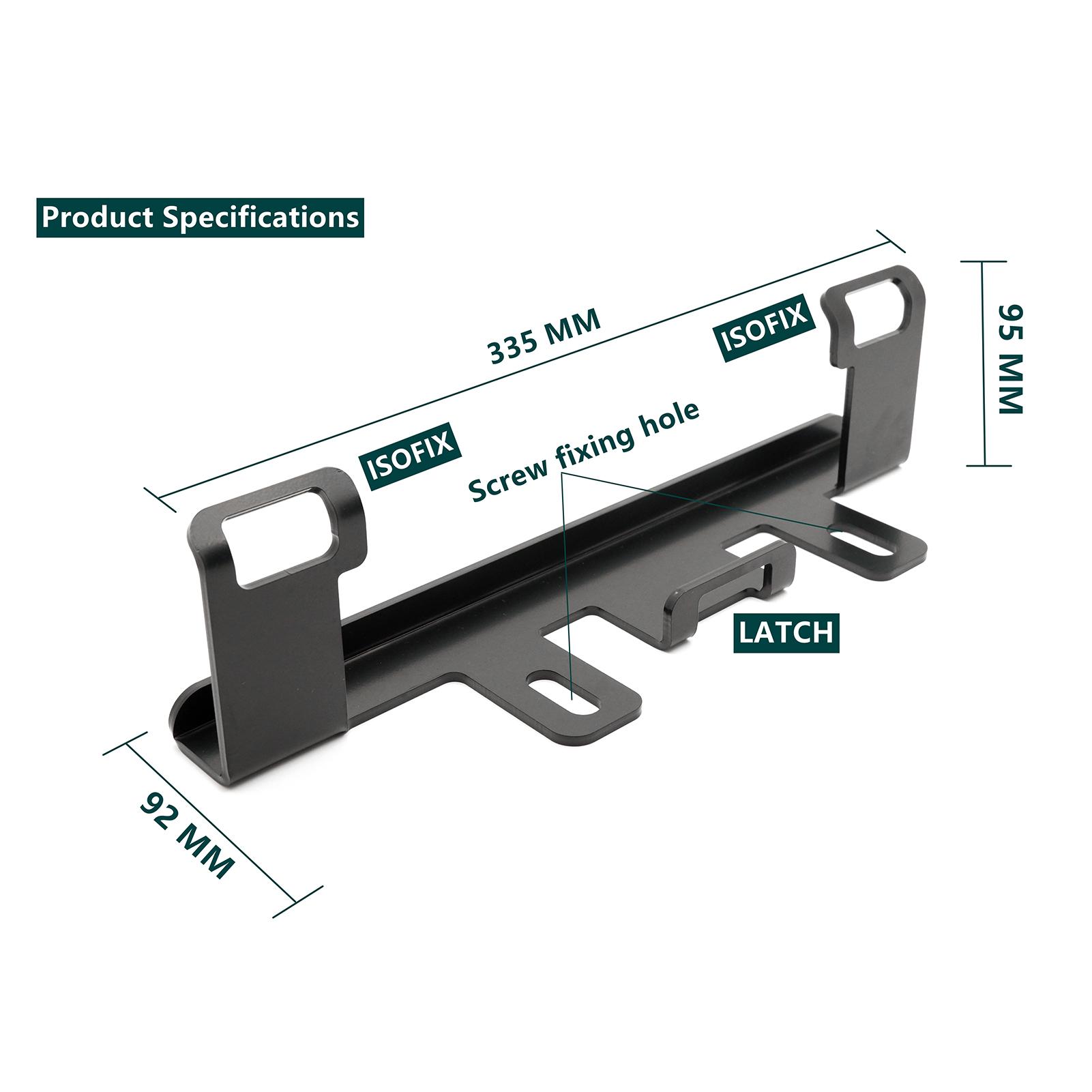 Car Child Safety Seat Belt Bracket Mount Base ISOFIX Latch Interface Mount Bracket Car Seat Restraint Anchor Mounting Kit Replacement for FIT GE6 2007-2013 Left Side