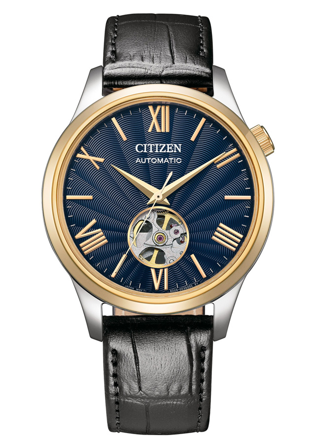 Đồng Hồ Nam Citizen Dây Da Máy Cơ-Automatic NH9136-02L - Mặt Xanh (Sapphire)