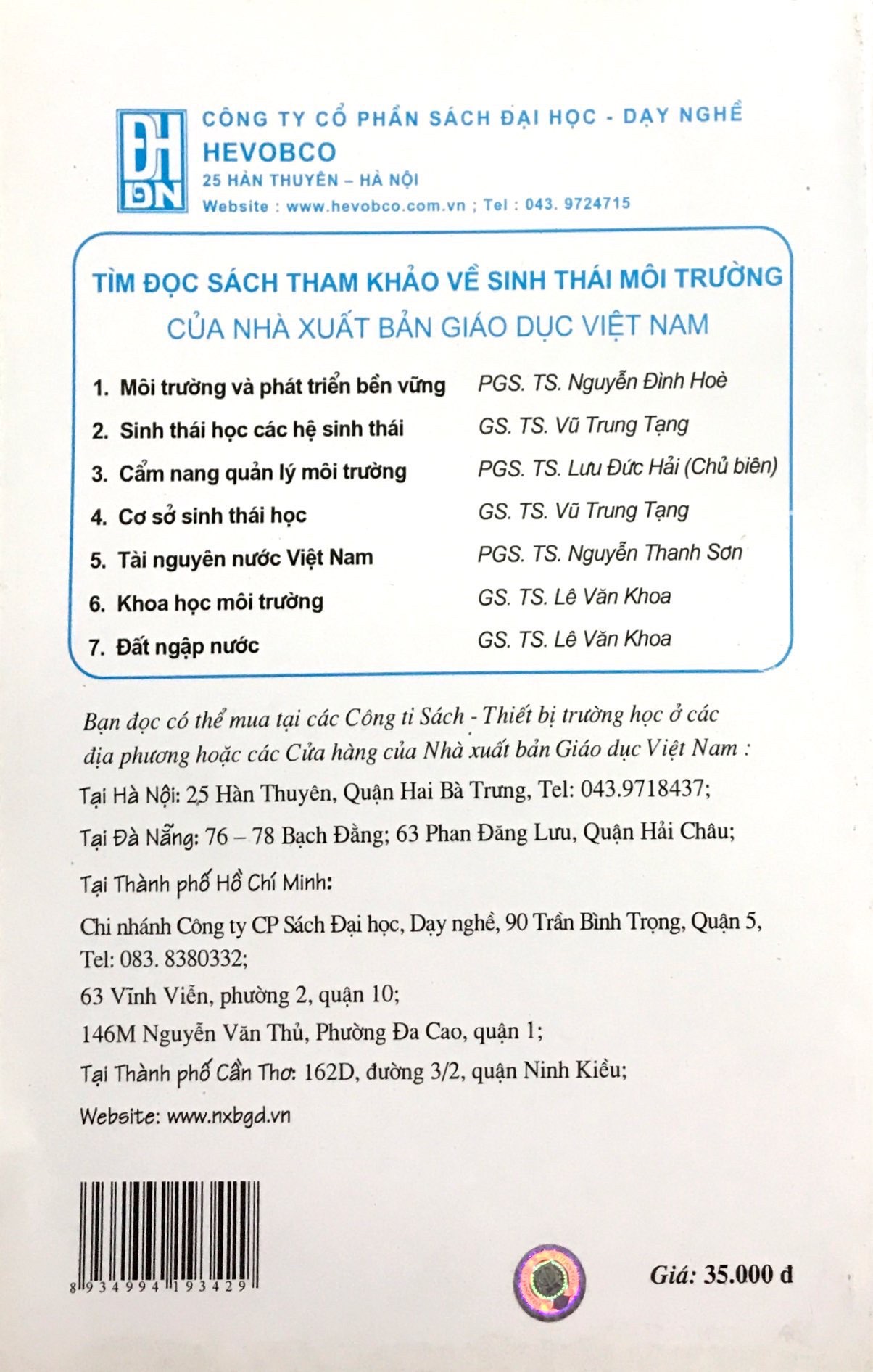 Giáo Trình Cơ Sở Kỹ Thuật Môi Trường