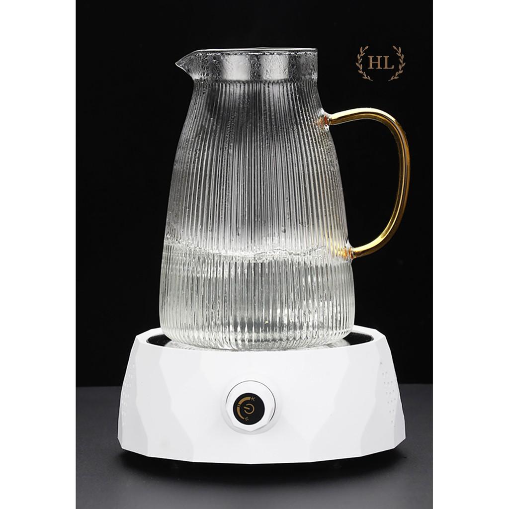 THỦY TINH BOROSILICATE SIÊU NHẸ - CHỊU NHIỆT - CƯỜNG LỰC | Bình cốc thuỷ tinh phong cách NORDIC kẻ sọc