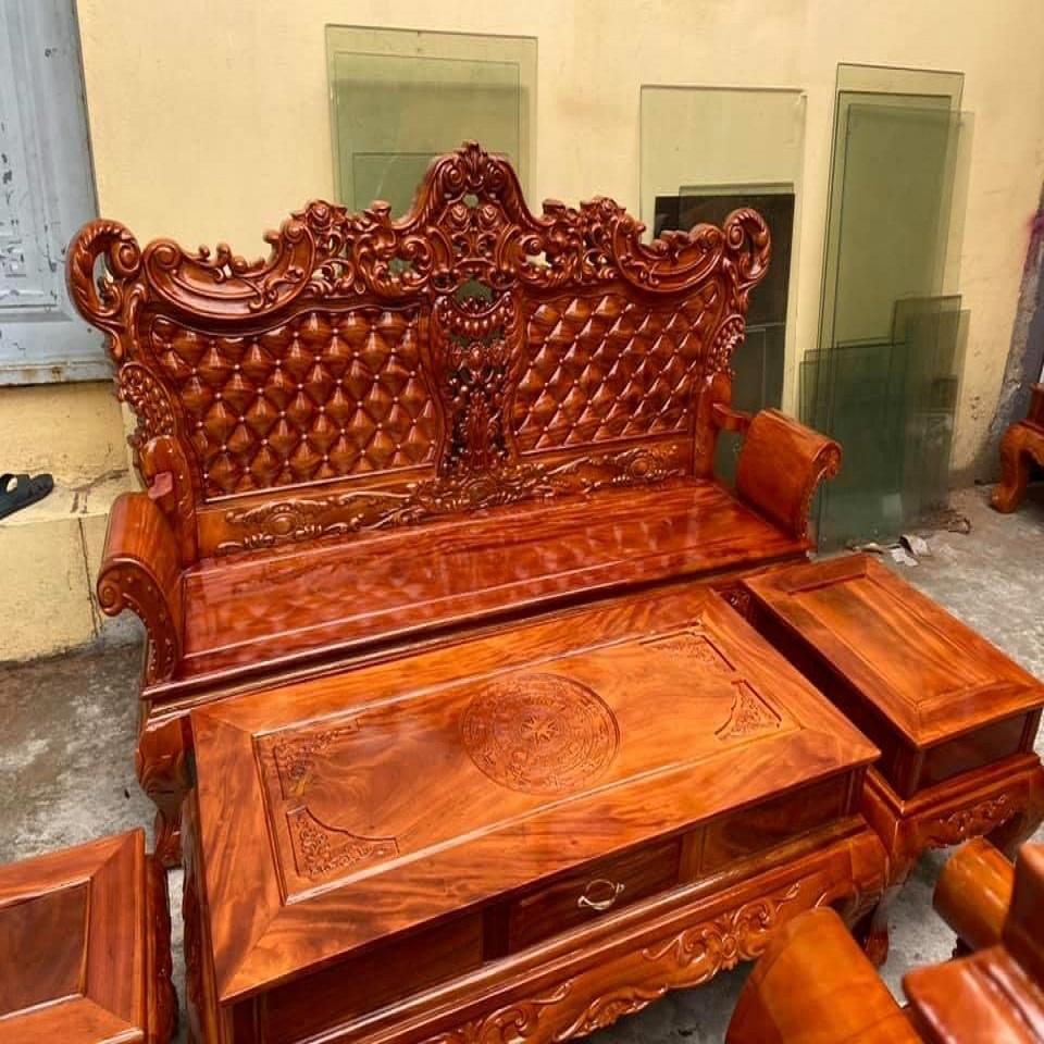 Bàn Ghế Hoàng Gia Gỗ Xà Cừ