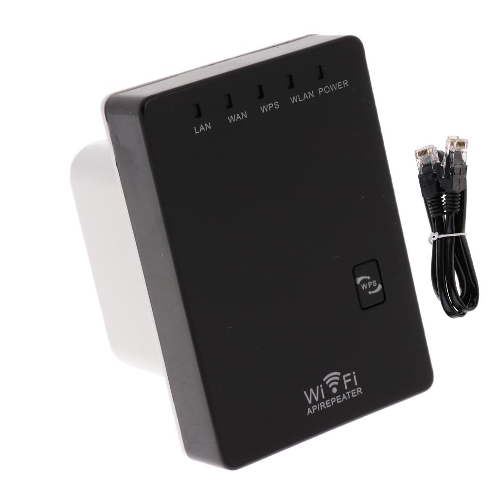 Mini Wifi Repeater Wireless AP Extender Router Amplifier 300Mbps US Plug