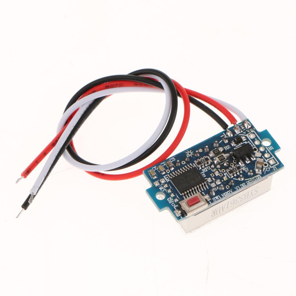 3 Wire DC3.5-30V Digital Volt Meter Car Motor 0.36'' LED