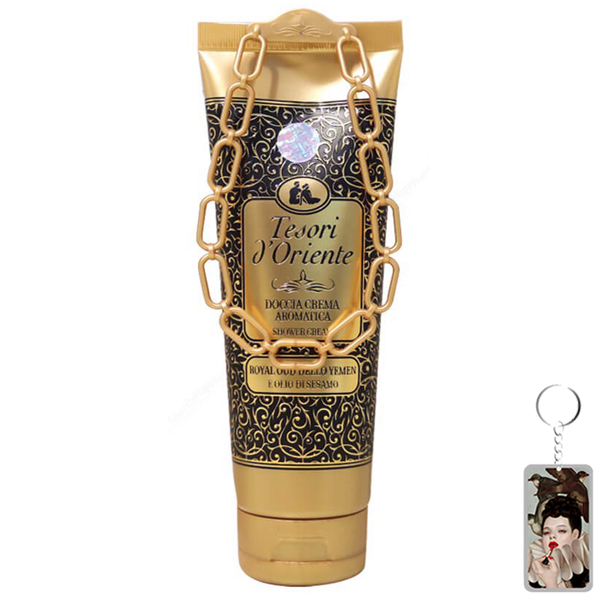 Sữa tắm xích hoàng gia hương hổ phách Tesori d'Oriente Royal Oud Dello 250ml + Móc khóa