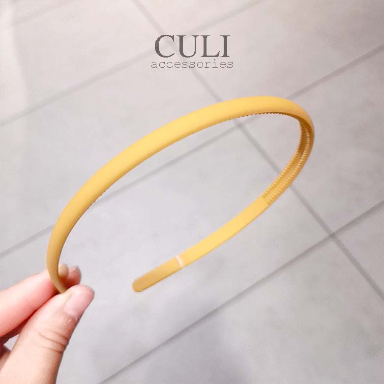 Băng đô cài tóc, Bờm cài tóc bản 1cm nhiều màu xinh xắn cho nữ - Culi accessories