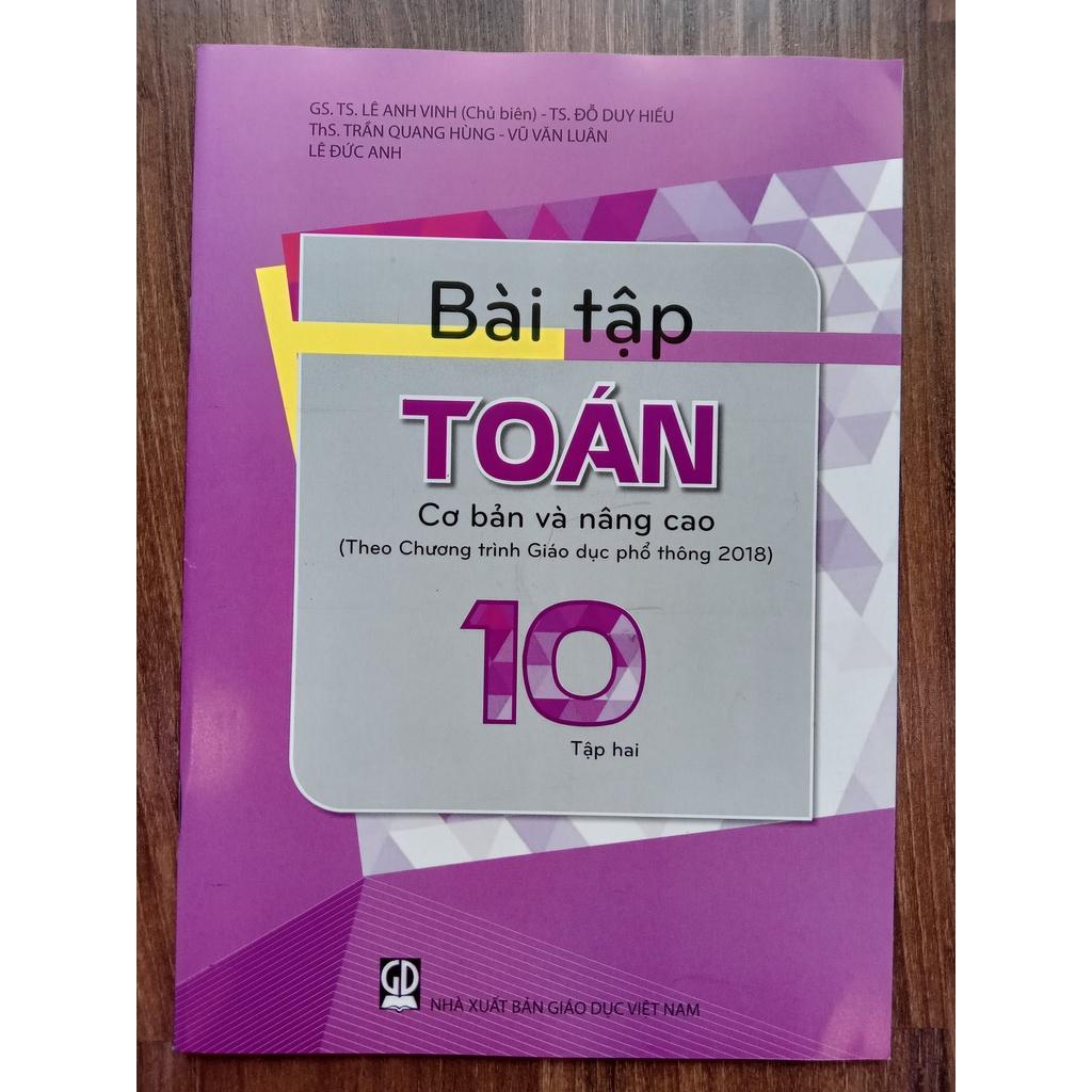 Sách - Bài tập toán 10 - tập 2 cơ bản và nâng cao