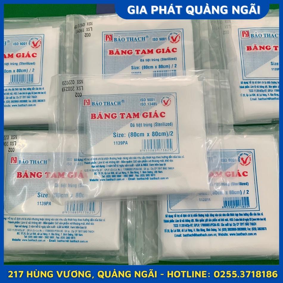 BĂNG GẠC TAM GIÁC TIỆT TRÙNG BẢO THẠCH 80X80CM