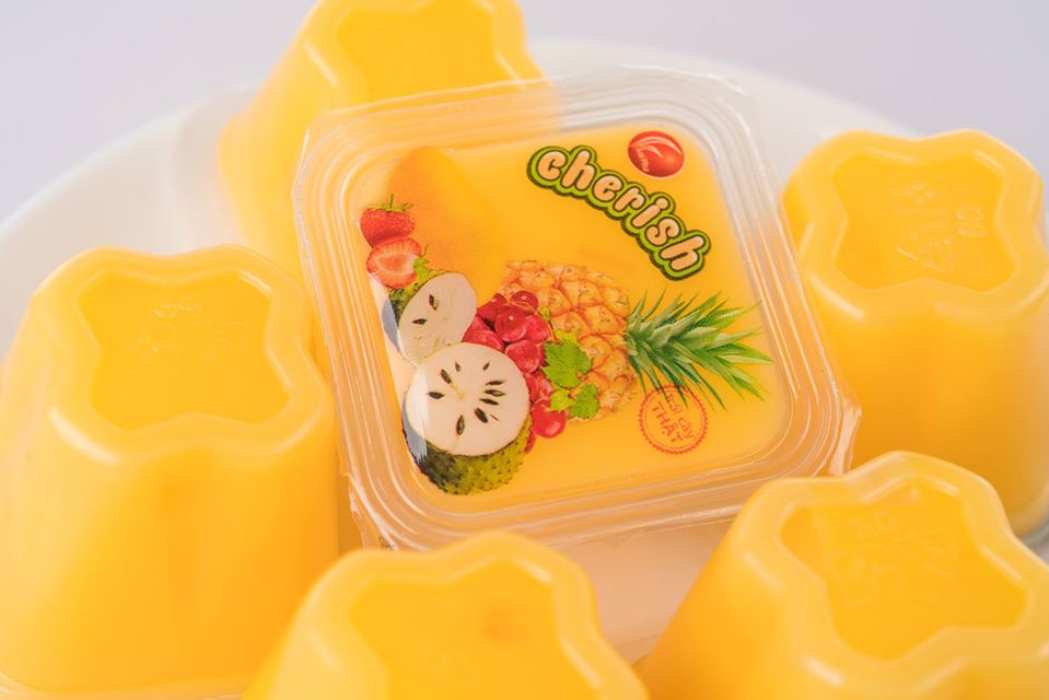 Thạch pudding Cherish vị Thơm 405g
