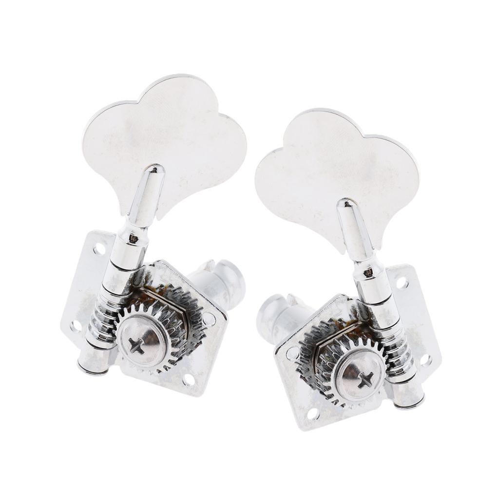 4 PCS Metal String Tuning Pegs Machine Heads Tuner for Electric Bass 4R