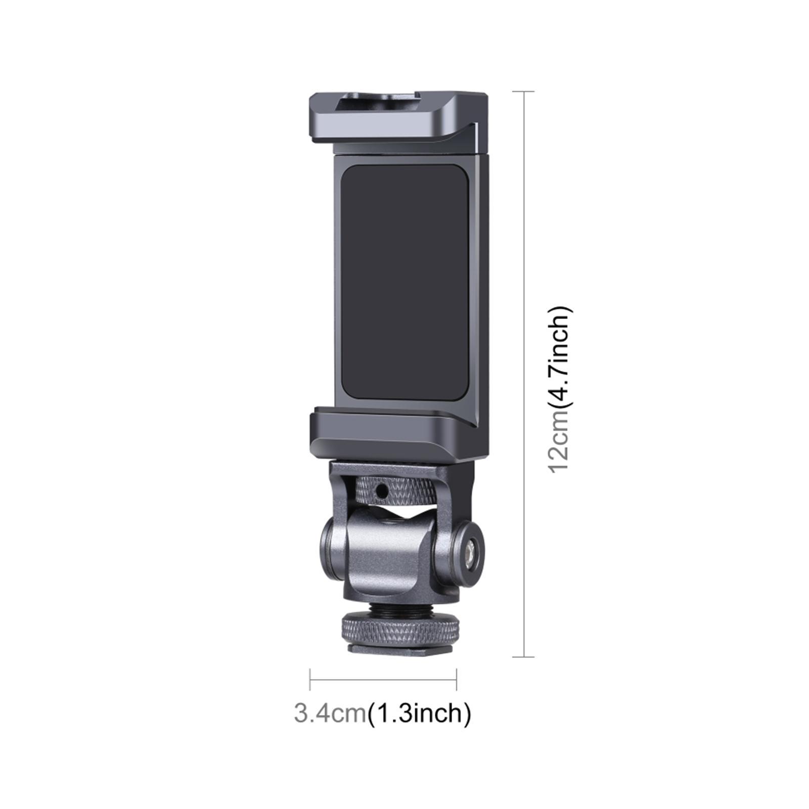 Phone Tripod Mount Holder Portable Phone clamp for Microphone Video Light