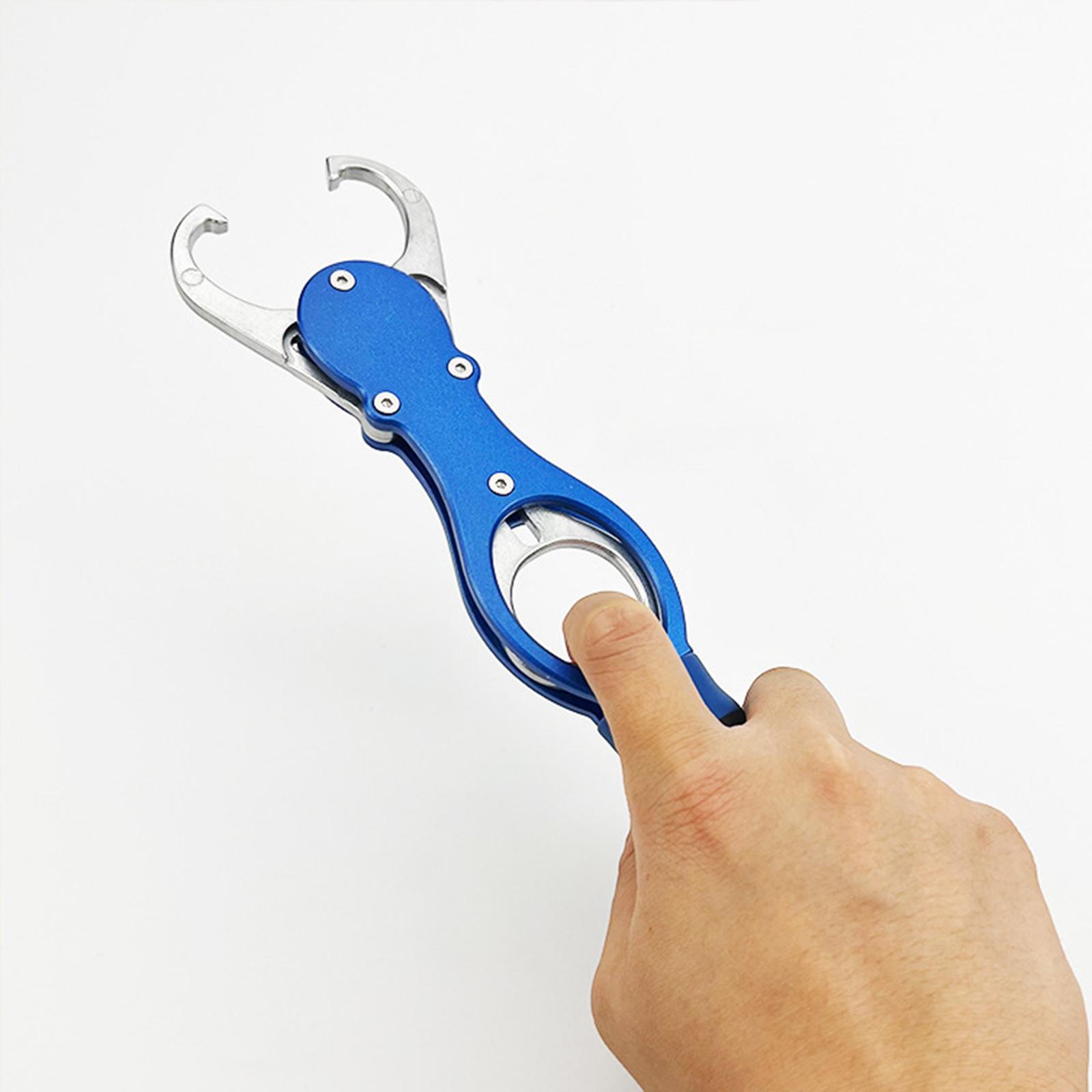 Fish Lip Gripper with Scale Fish Control Anti Slip Handle Fish Lip Grip Tool