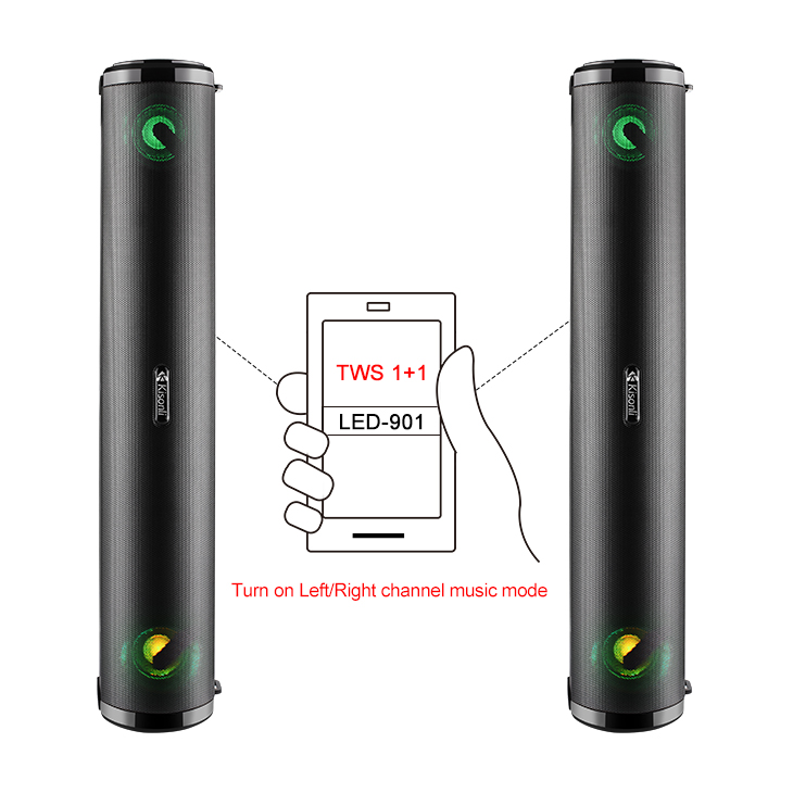 Loa Bluetooth Xách Tay Mini Kisonli LED 901( Màu Ngẫu Nhiên) - HÀNG CHÍNH HÃNG