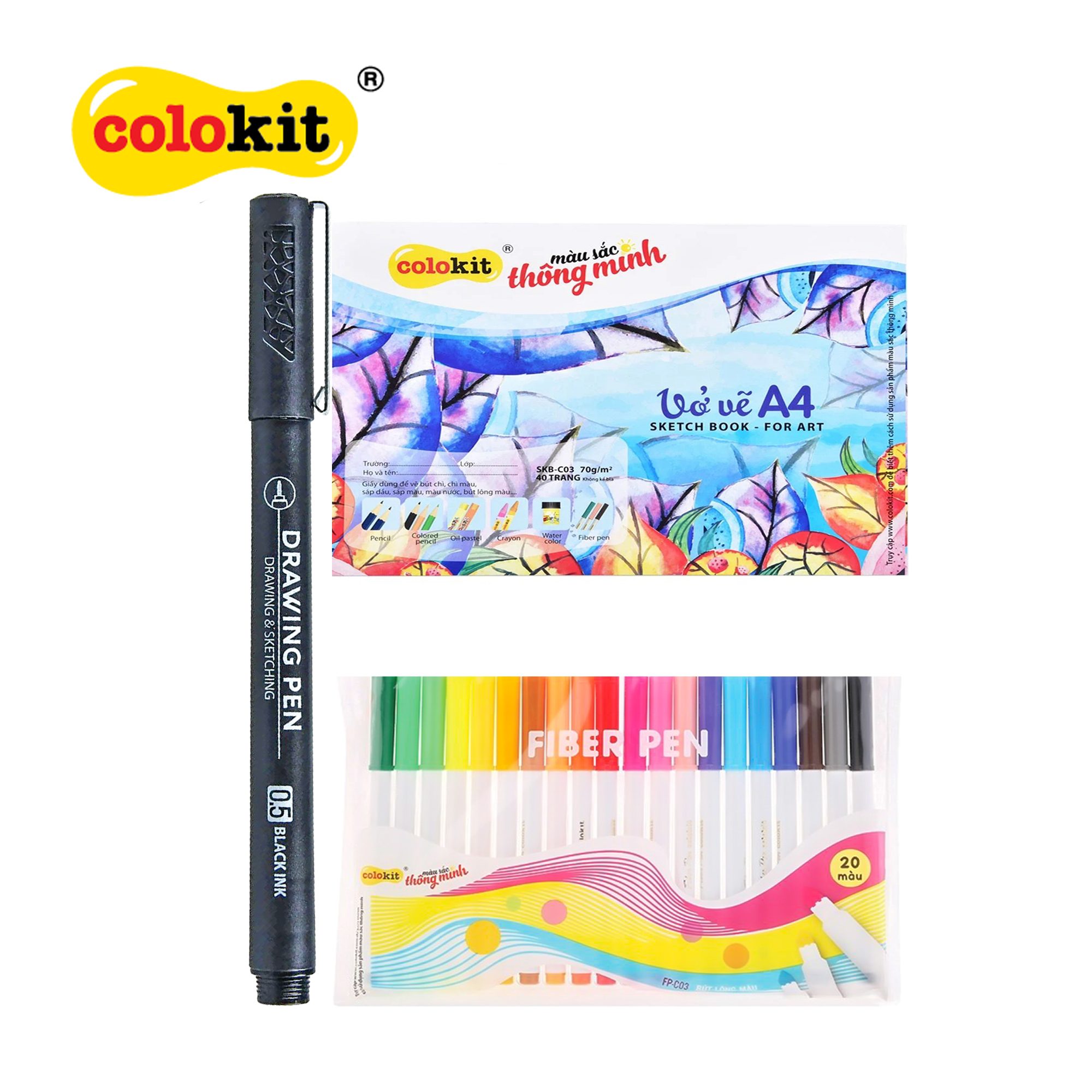 Bộ Fiber Pen Colokit Sáng Tạo 1