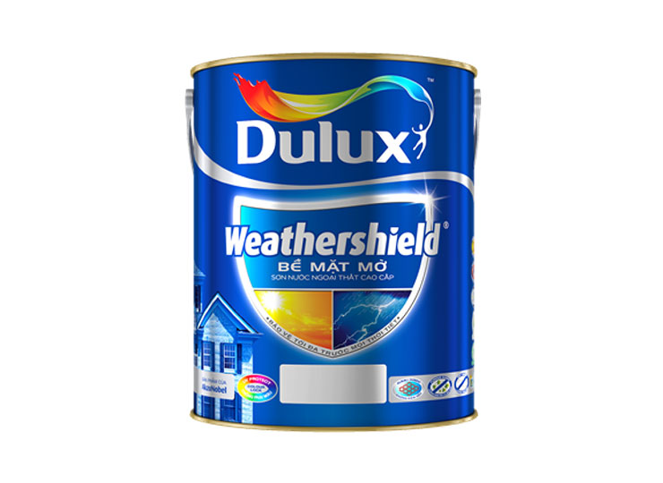 Sơn Ngoại Thất Dulux Weathershield Bj8 Mờ Tạo Màng Sơn Bảo Vệ Tường Nhà Khỏi Các Tác Động Của Thời Tiết (MÀU TRẮNG)