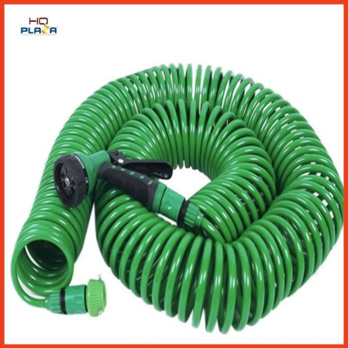 Bộ vòi xịt nước tưới cây đa năng 7 chế độ 206791 kèm dây tưới lò xo dễ thu gọn (dây màu ngẫu nhiên