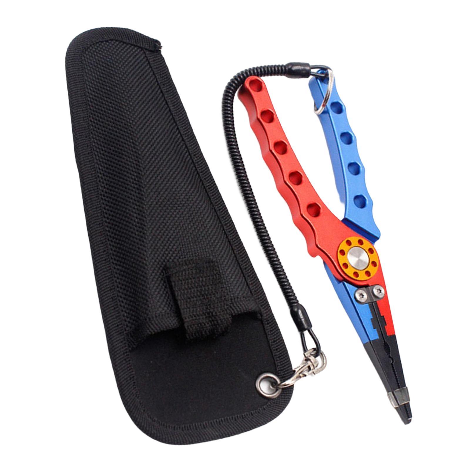 Fishing Pliers Cutter Fish Lip Hook Remover + Lanyard