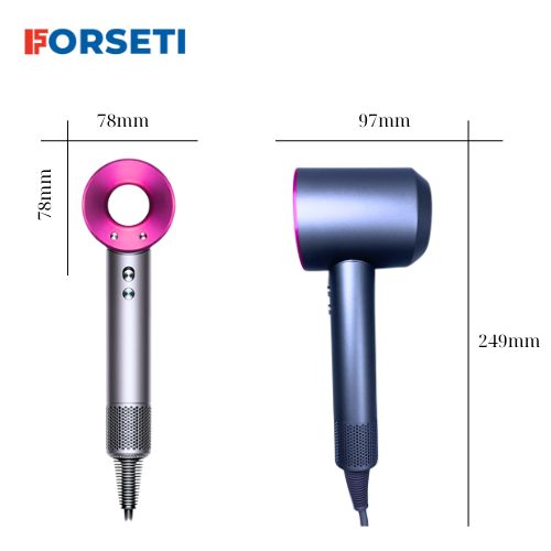 Máy sấy tóc Forseti FHD-688 Super Hair Dryer - Không cánh quạt - Ít tiếng ồn - Sấy nóng lạnh ion - Tạo kiểu nhanh - Hàng chính hãng