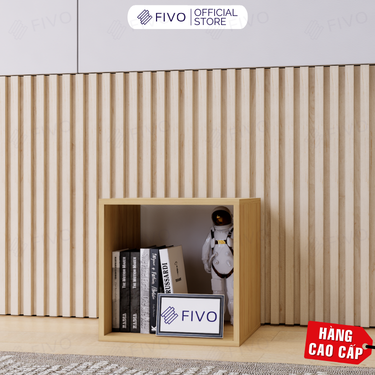 Kệ Sách Gỗ Tổ Ong Đa Năng FIVO FB02 Nhiều Màu Sắc Để Đồ Tiện Lợi 30 x 30 x 30 cm – Hàng Chính Hãng – Không cửa màu gỗ