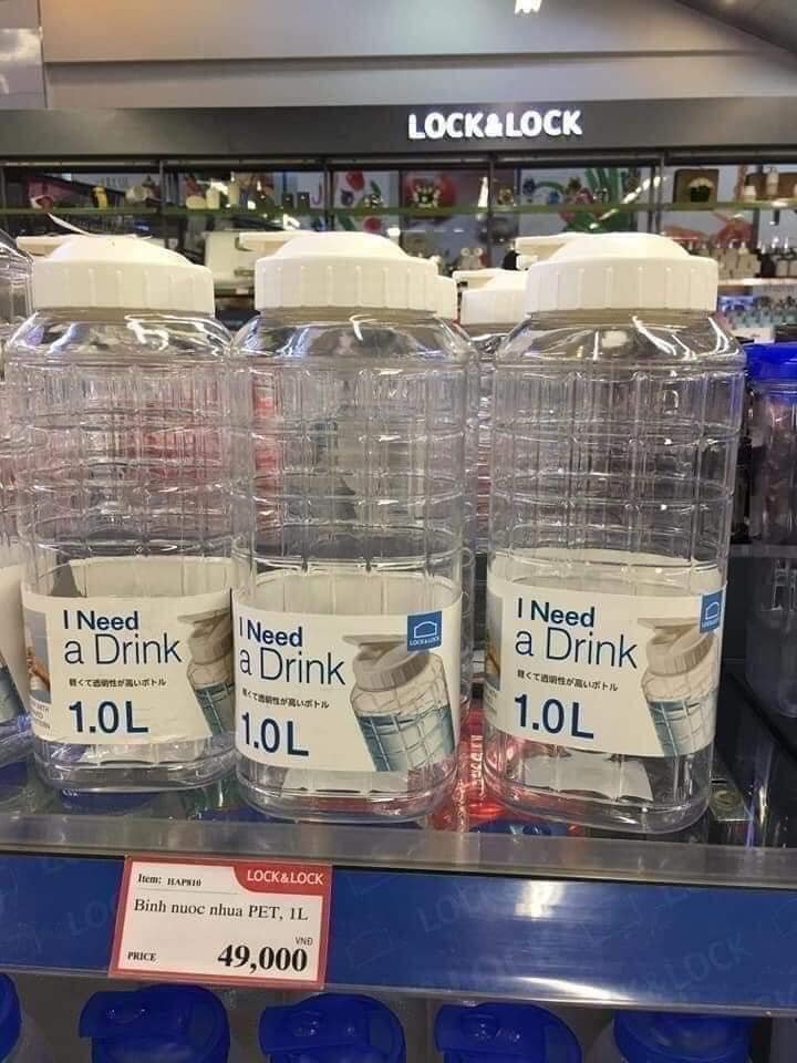 Bình nước Lock Lock 1L