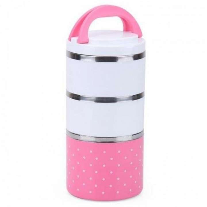 Camen 3 Ngăn Modosa Chấm Bi Inox Cao Cấp - Hàng Chính Hãng