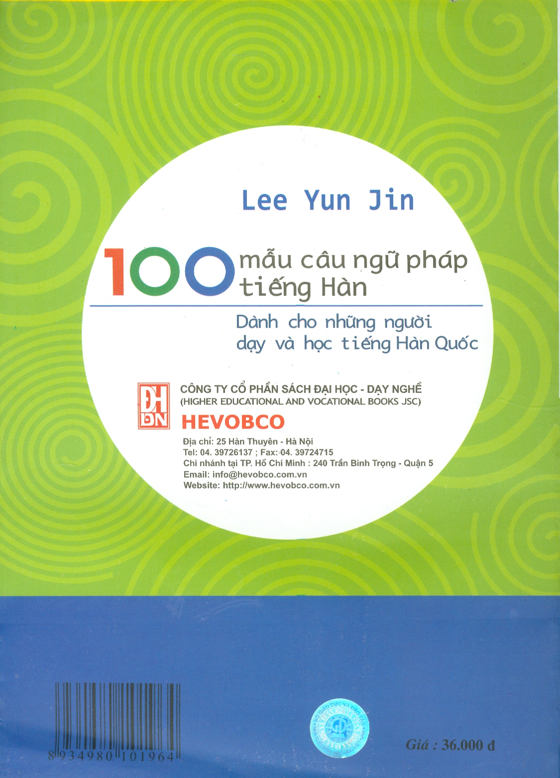 100 Mẫu Câu Ngữ Pháp Tiếng Hàn (Dành cho những người dạy và học tiếng Hàn Quốc)