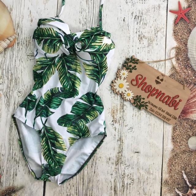 Đồ bơi bikini 1 mảnh lá bự mút dày