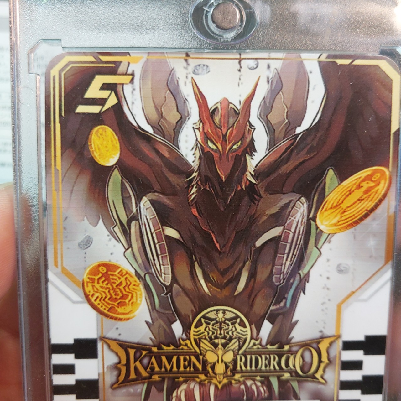 [LIMG]Thẻ Kamen Rider Gotchard lá KAMEN RIDER OOO 5G 2091 1-5